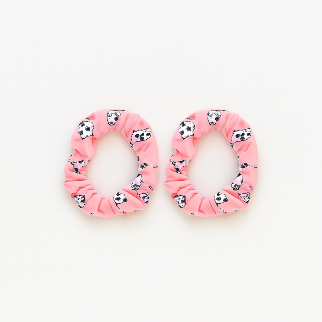 2 PCS PANDA PAW HAIR BANDS - PINK