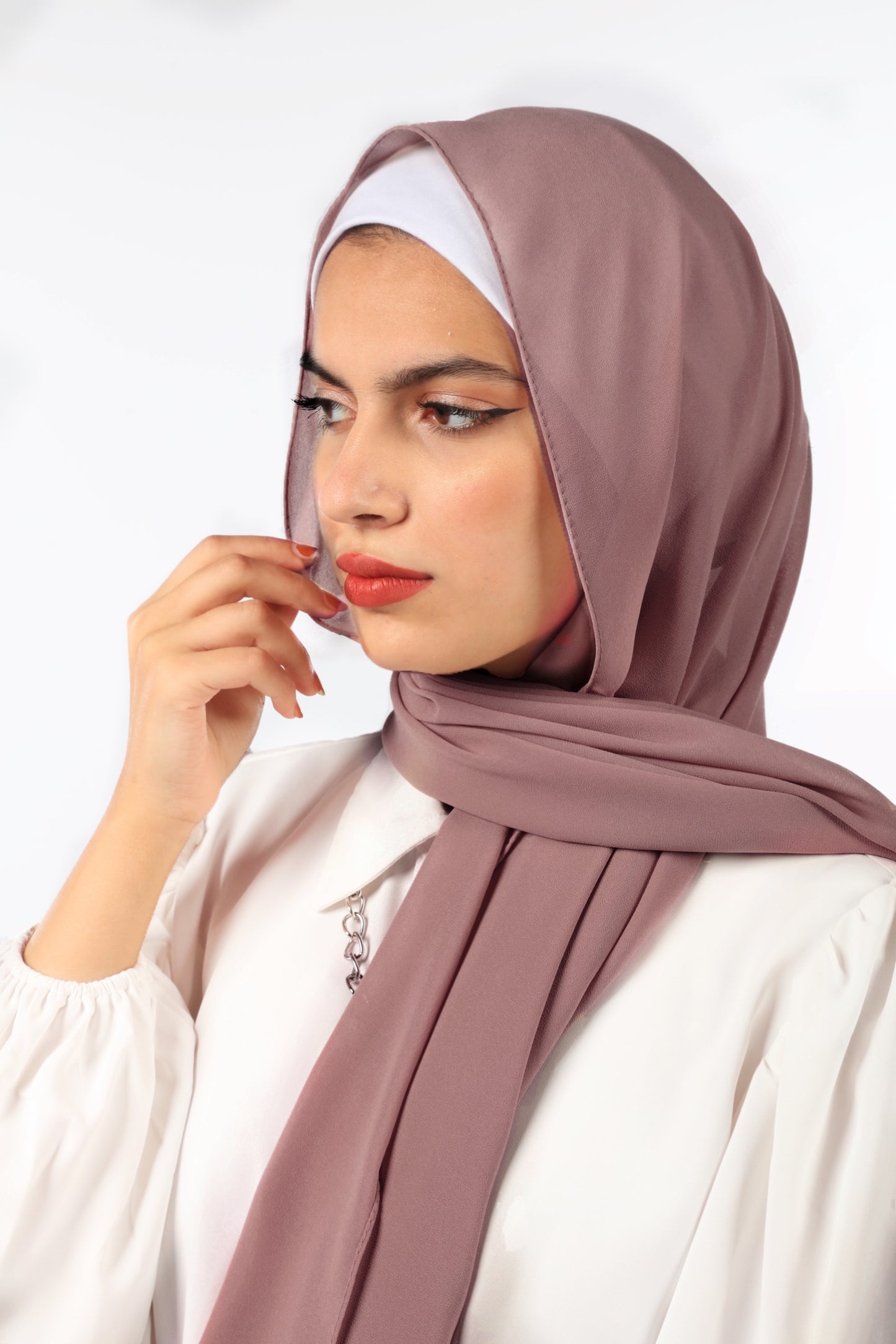 PREMIUM CHIFFON HIJAB - ROSE DUST