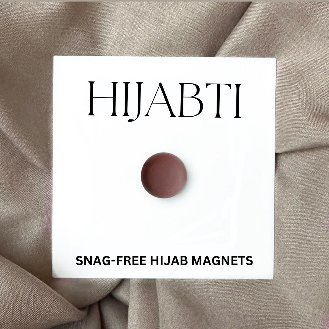 SNAG-FREE HIJAB MAGNET - ROSEWOOD