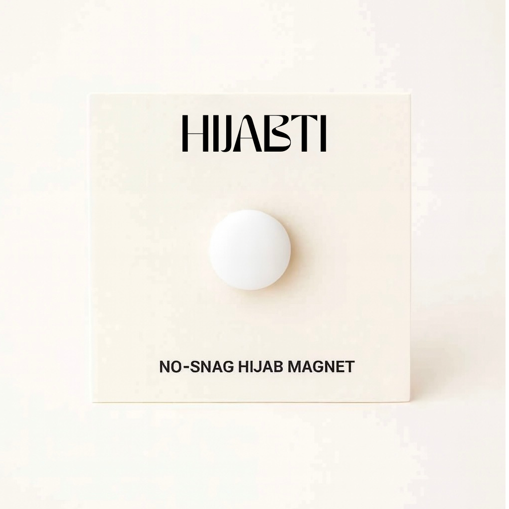 SNAG-FREE HIJAB MAGNETS - WHITE MATTE