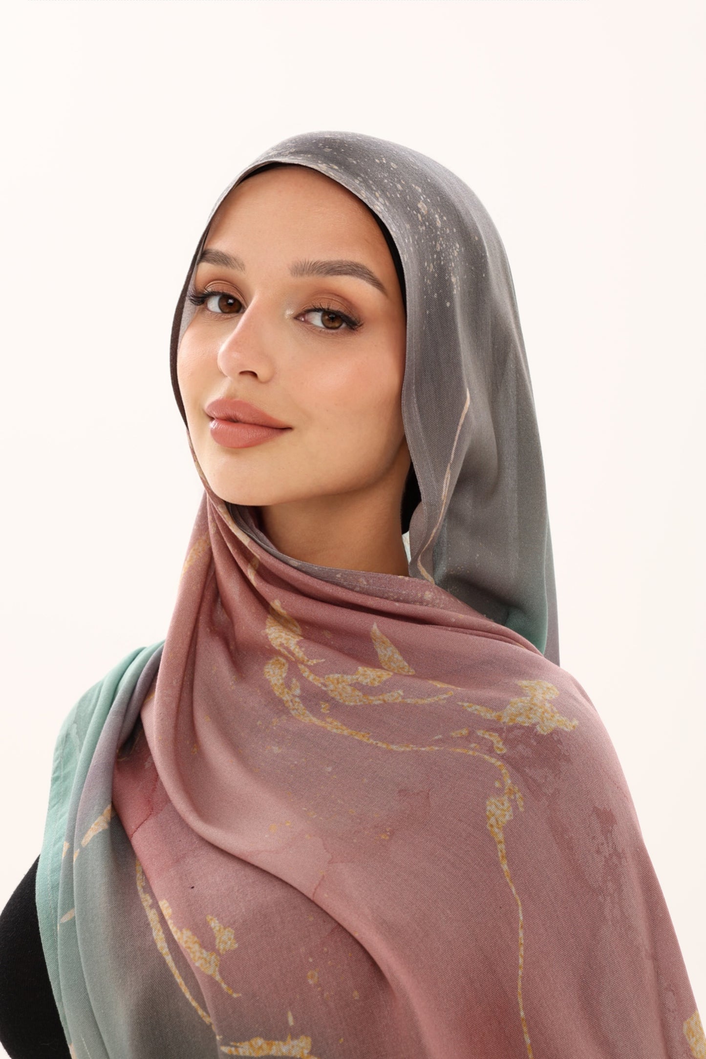 PRINTED MODAL HIJAB - MARBLE MUSE