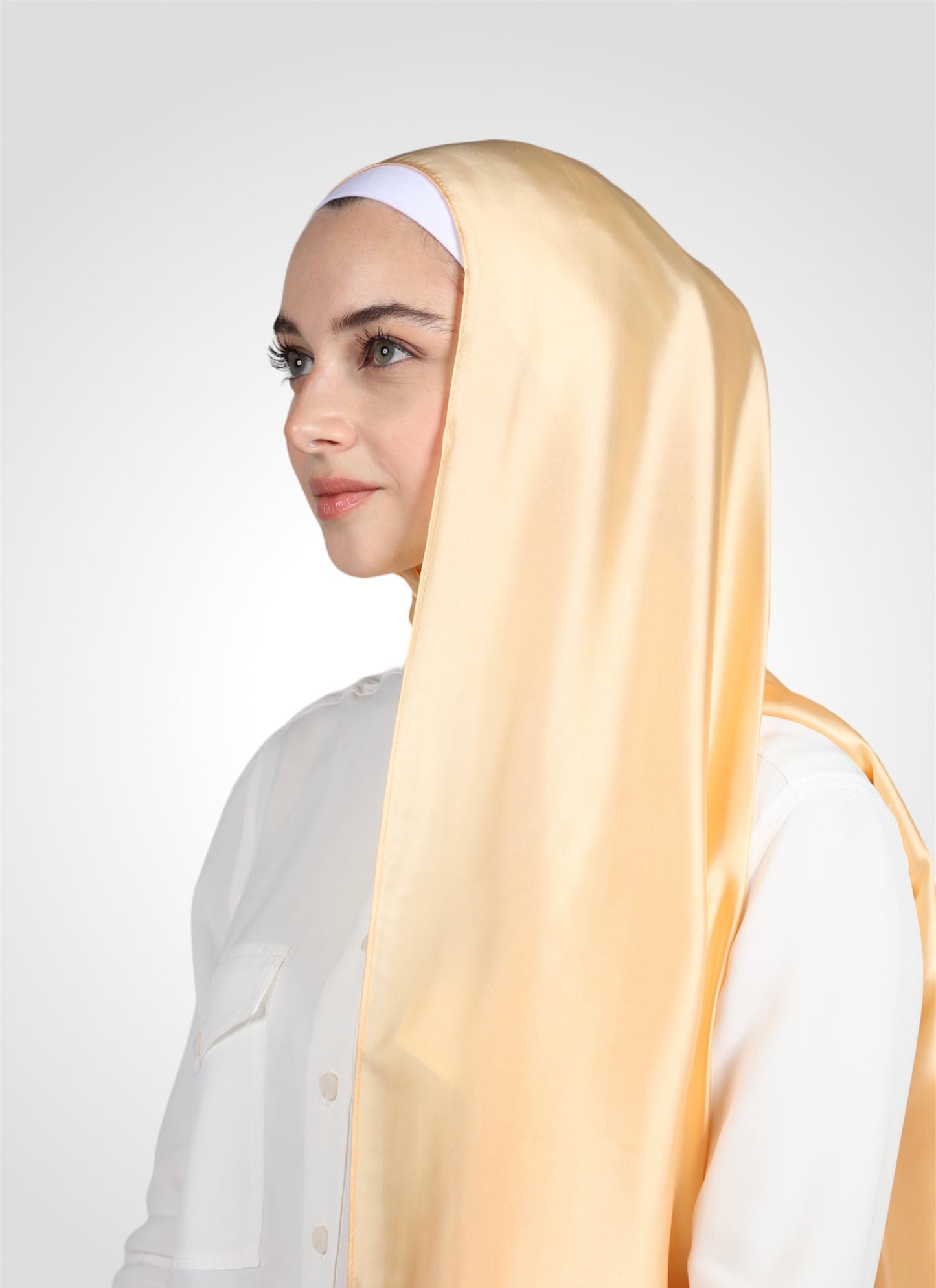 PREMIUM SATIN HIJAB - MACAROON