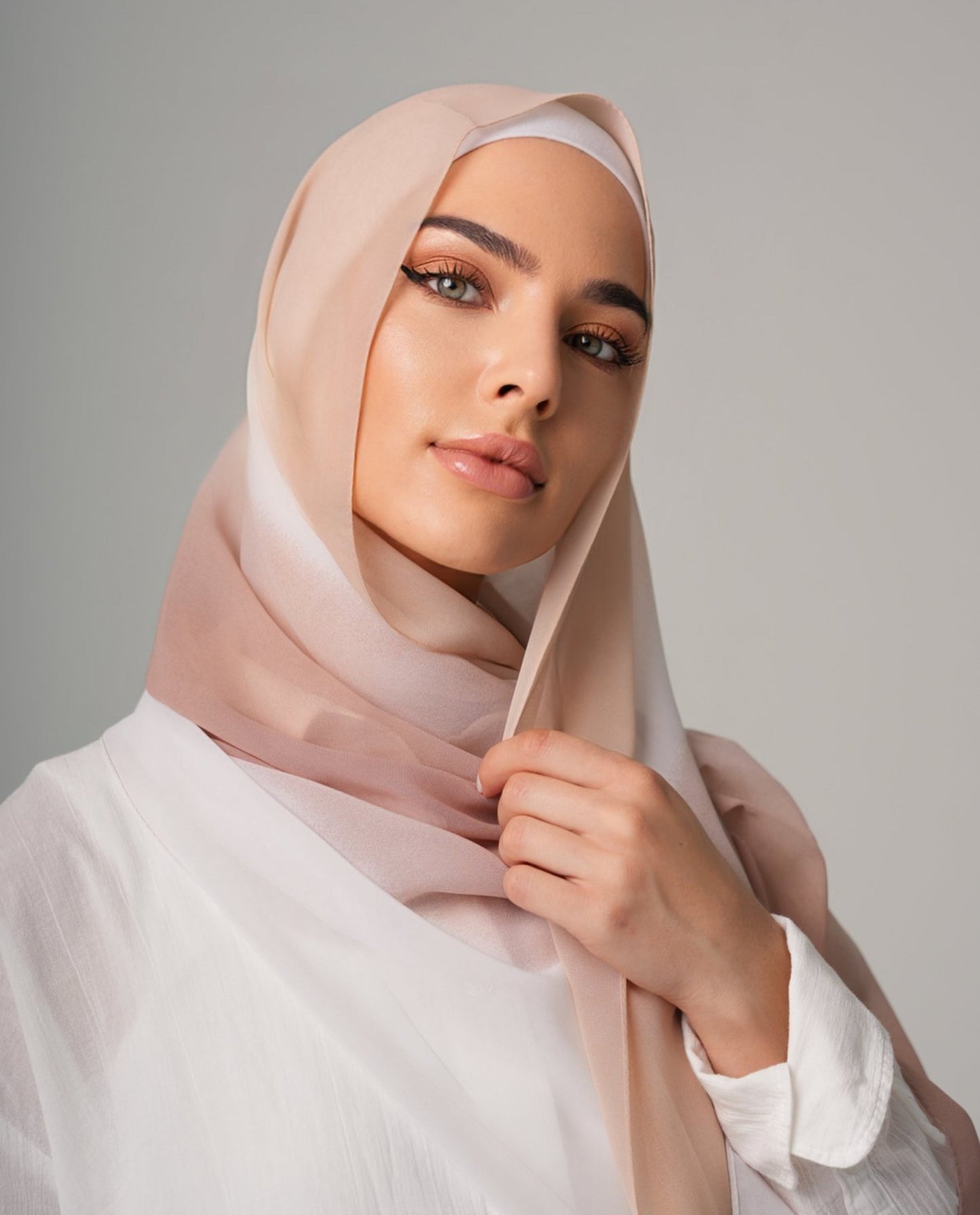 DOUBLE SHADE CHIFFON HIJAB - DESERT SAND