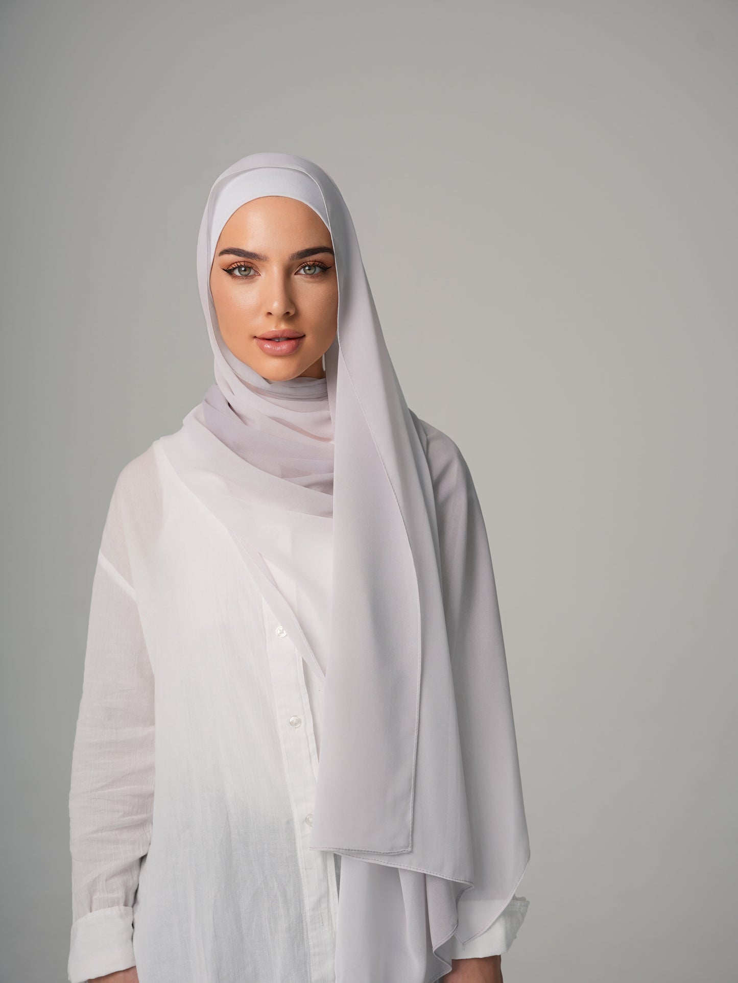 DOUBLE SHADE CHIFFON HIJAB - CLOUD