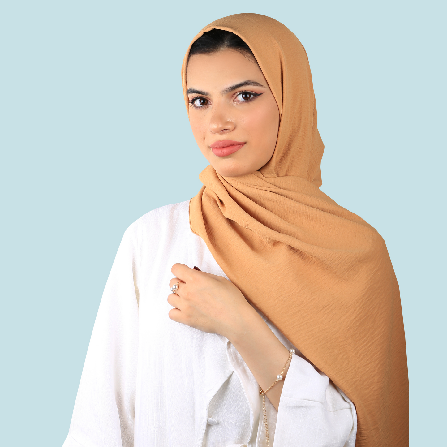 PREMIUM JAZZ CREPE HIJAB - HONEY