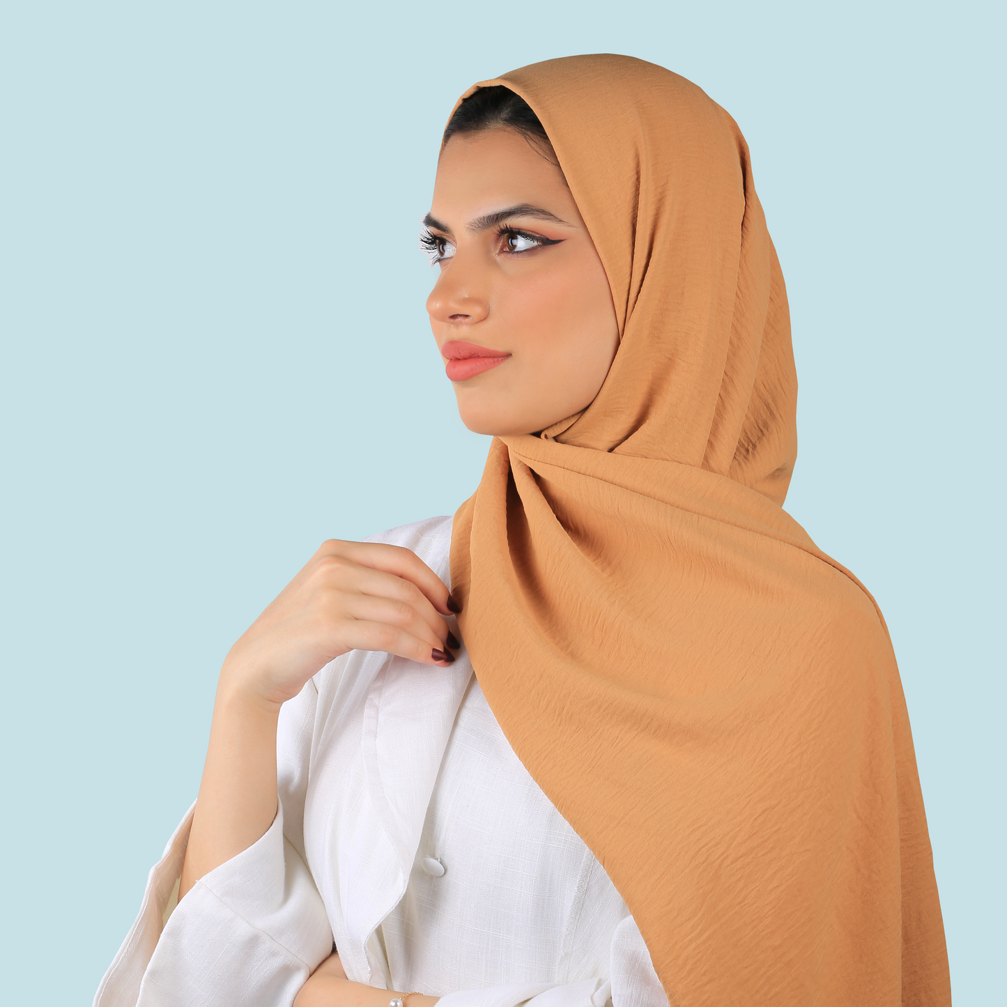 PREMIUM JAZZ CREPE HIJAB - HONEY