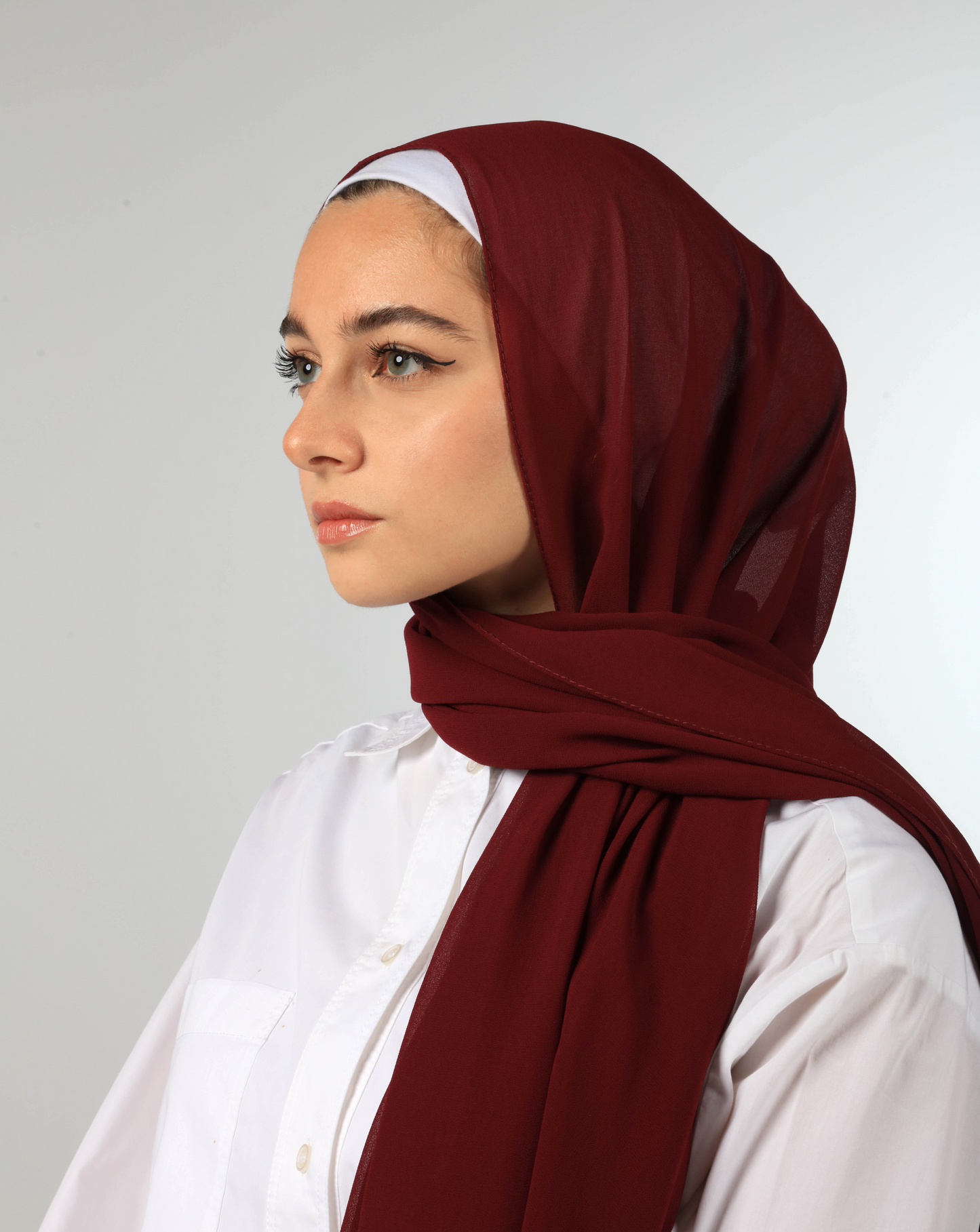 PREMIUM CHIFFON HIJAB - WINE