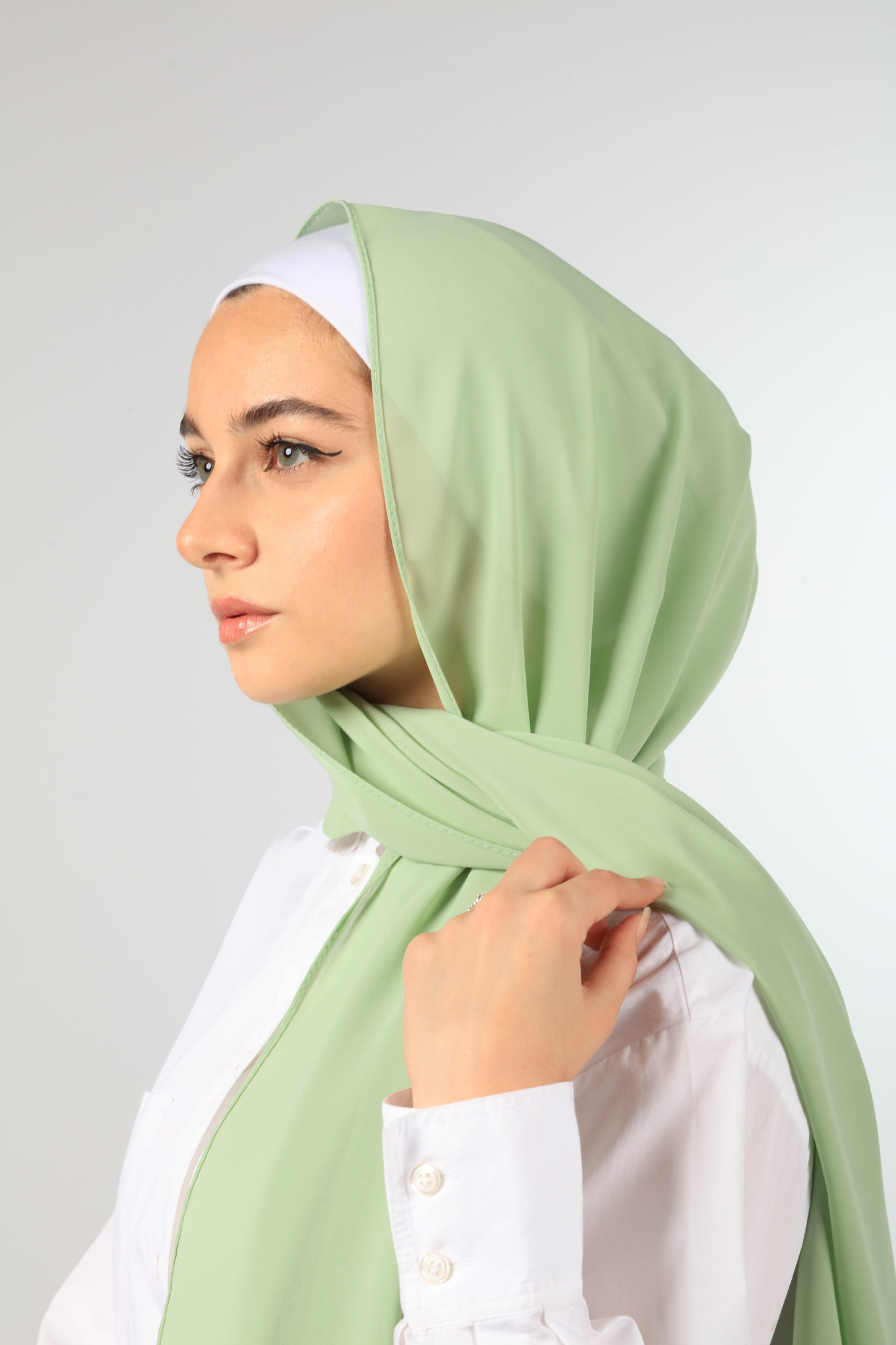 PREMIUM CHIFFON HIJAB - PISTACHIO