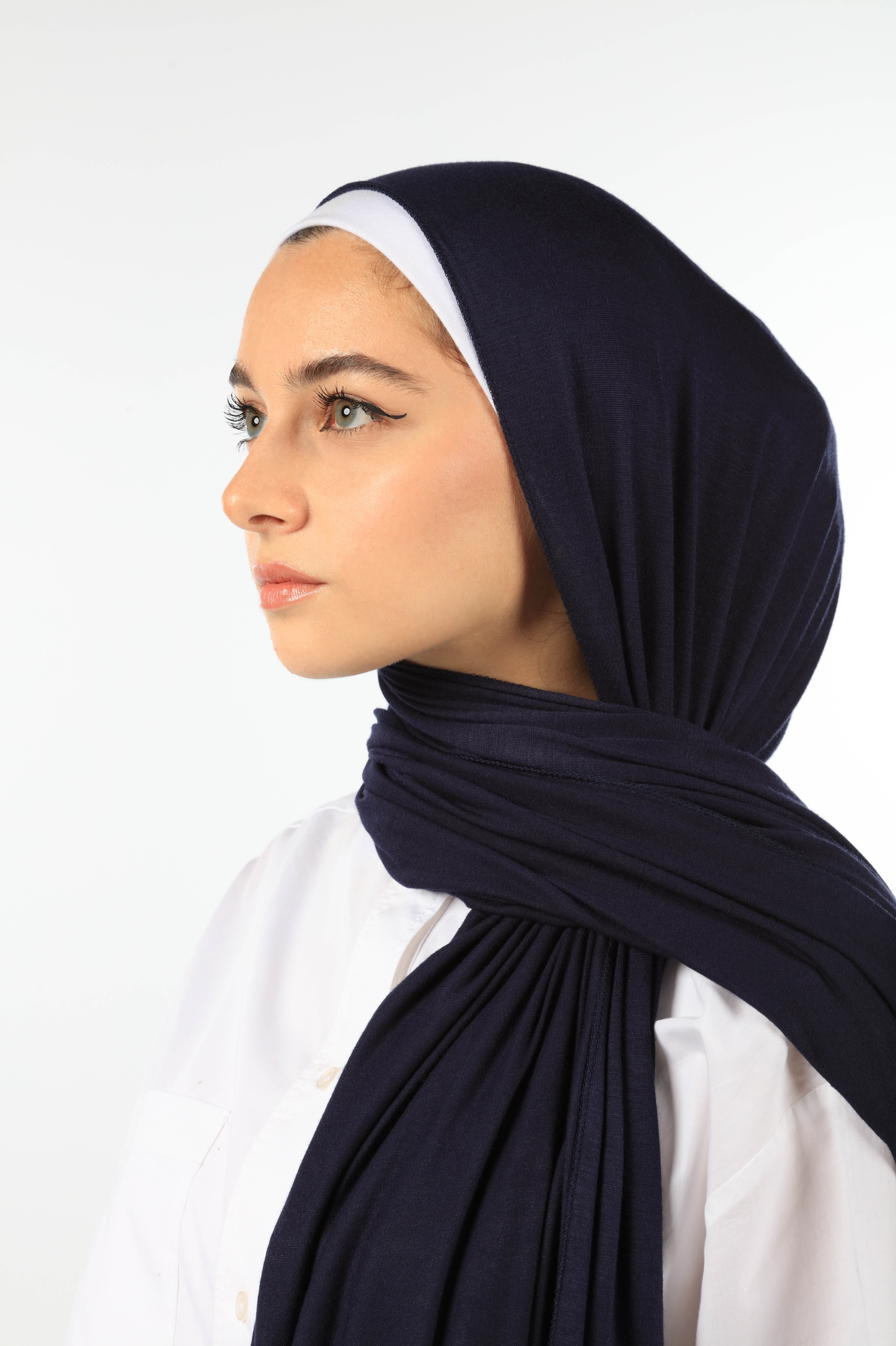 PREMIUM JERSEY HIJAB - NAVY BLUE