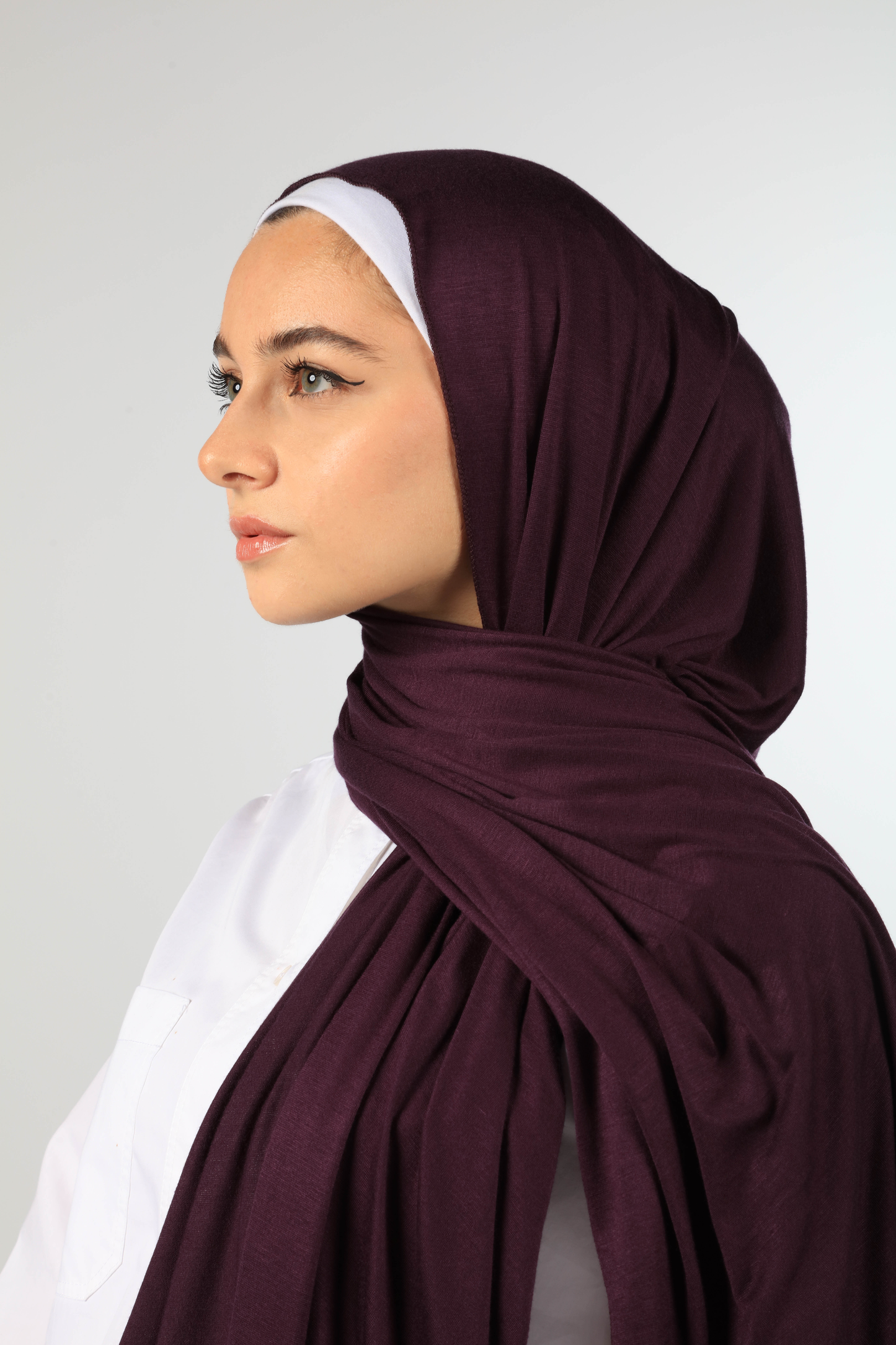 PREMIUM JERSEY HIJAB - EGGPLANT