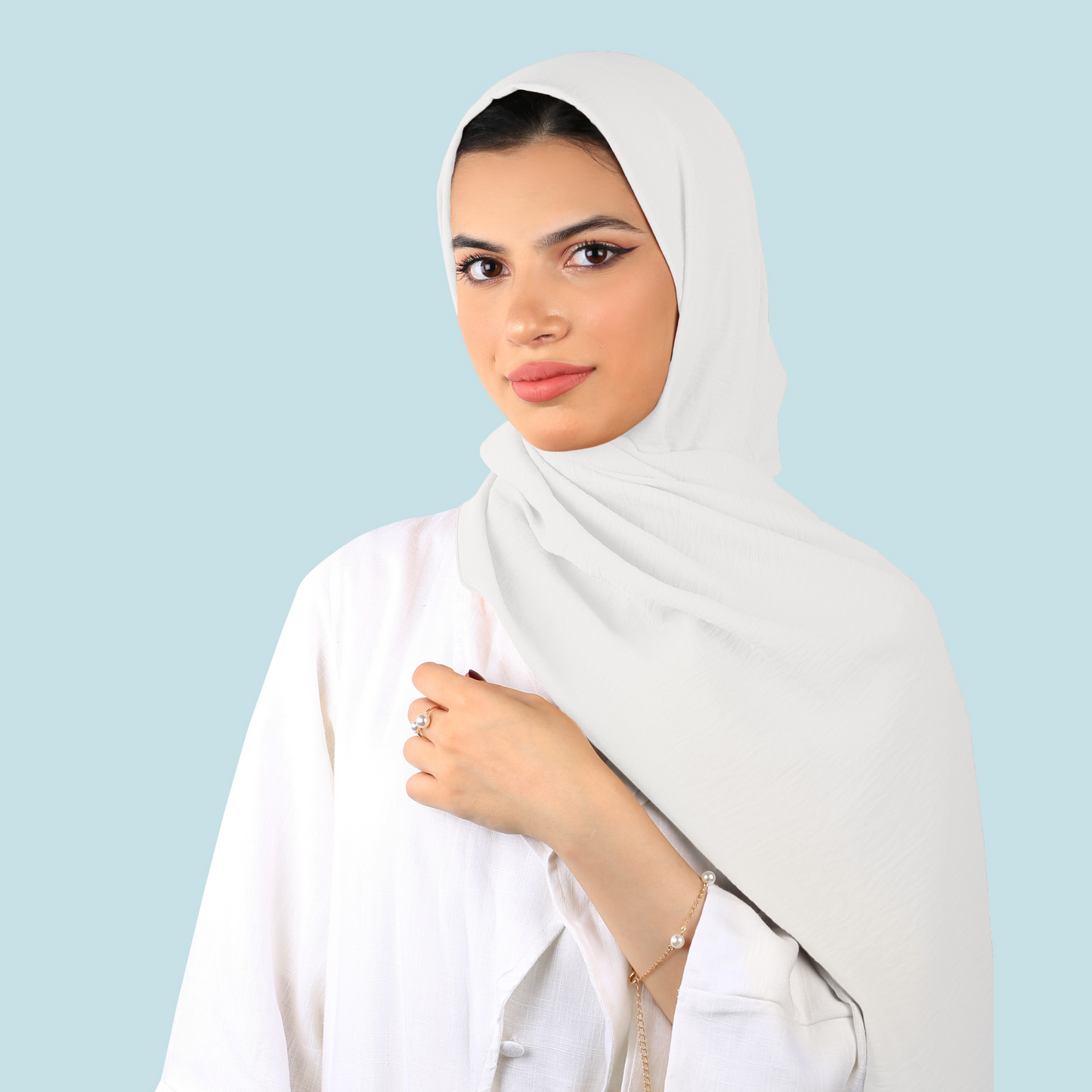 PREMIUM JAZZ CREPE HIJAB - WHITE