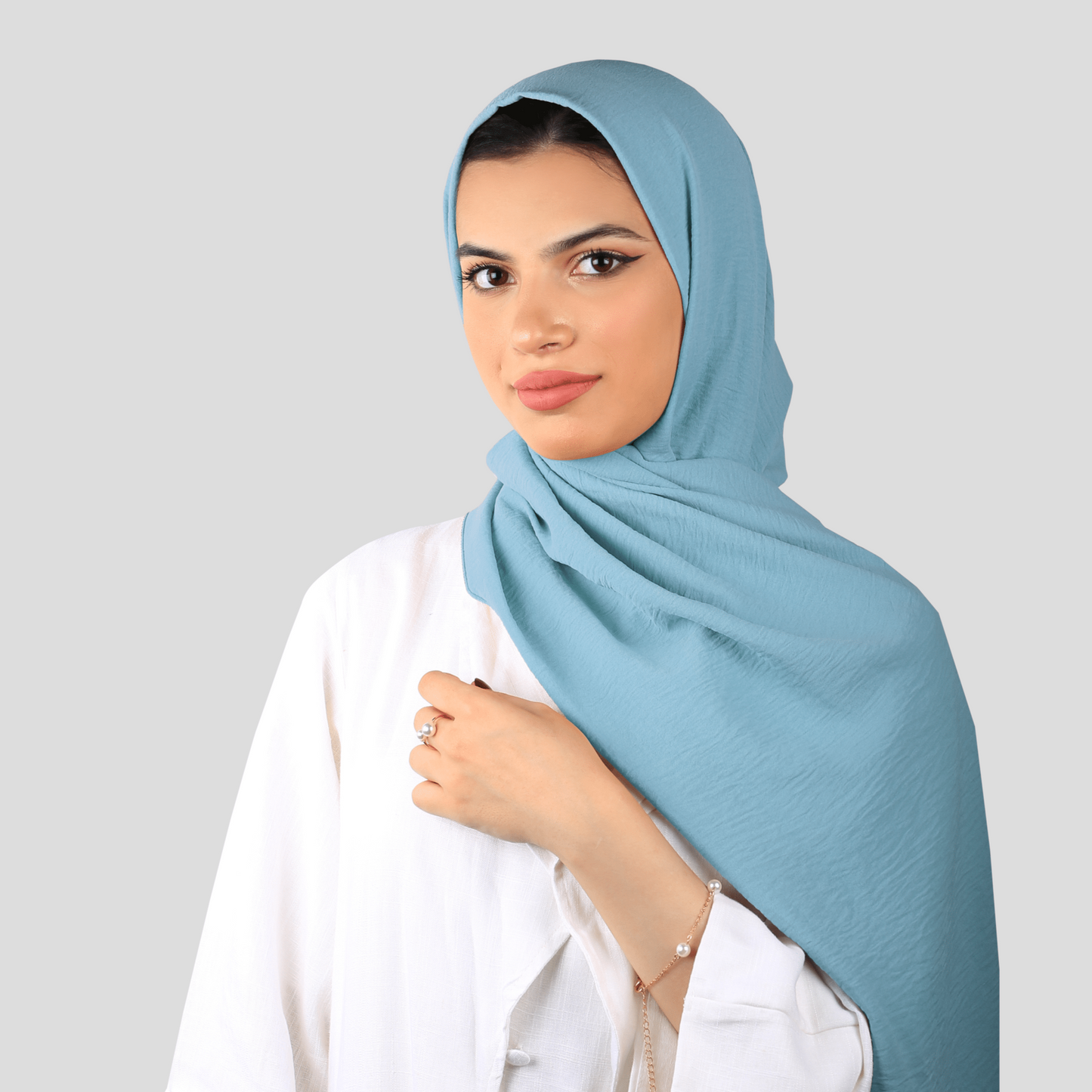 PREMIUM JAZZ CREPE HIJAB - SKY BLUE