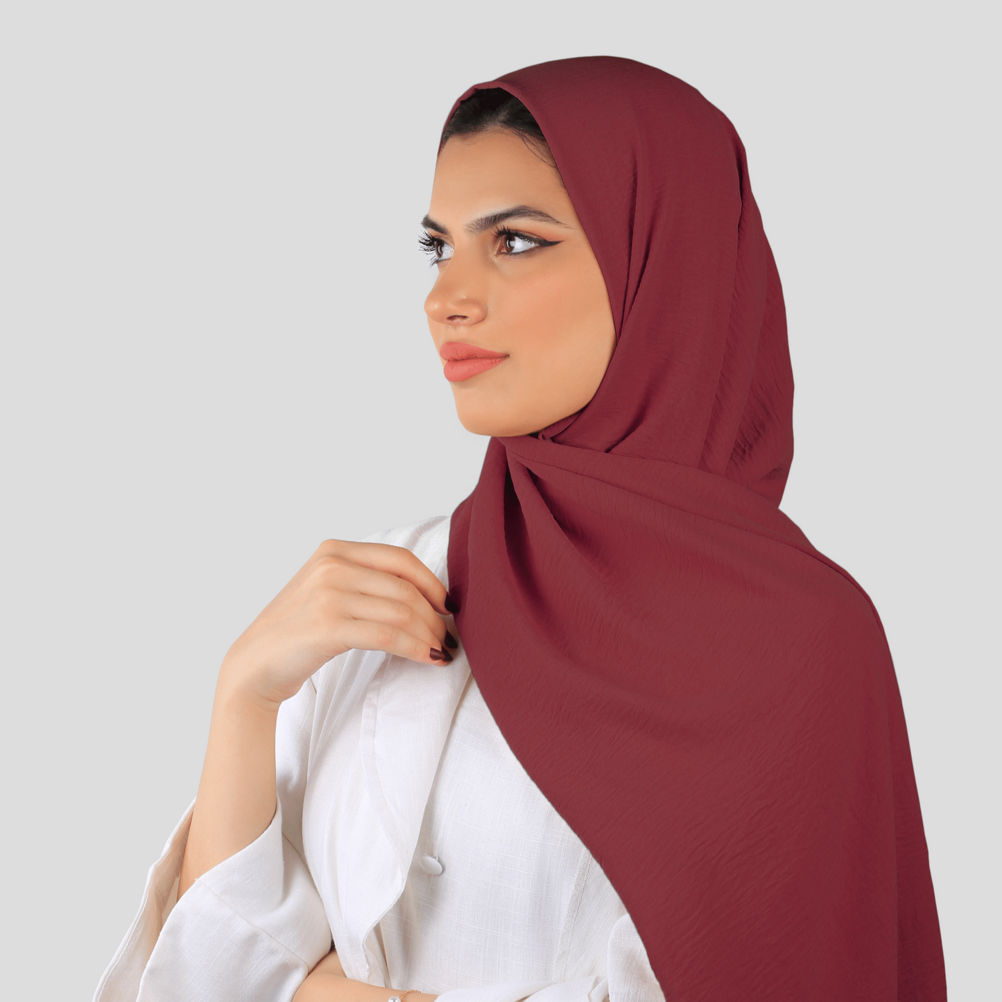 PREMIUM JAZZ CREPE HIJAB - MAROON