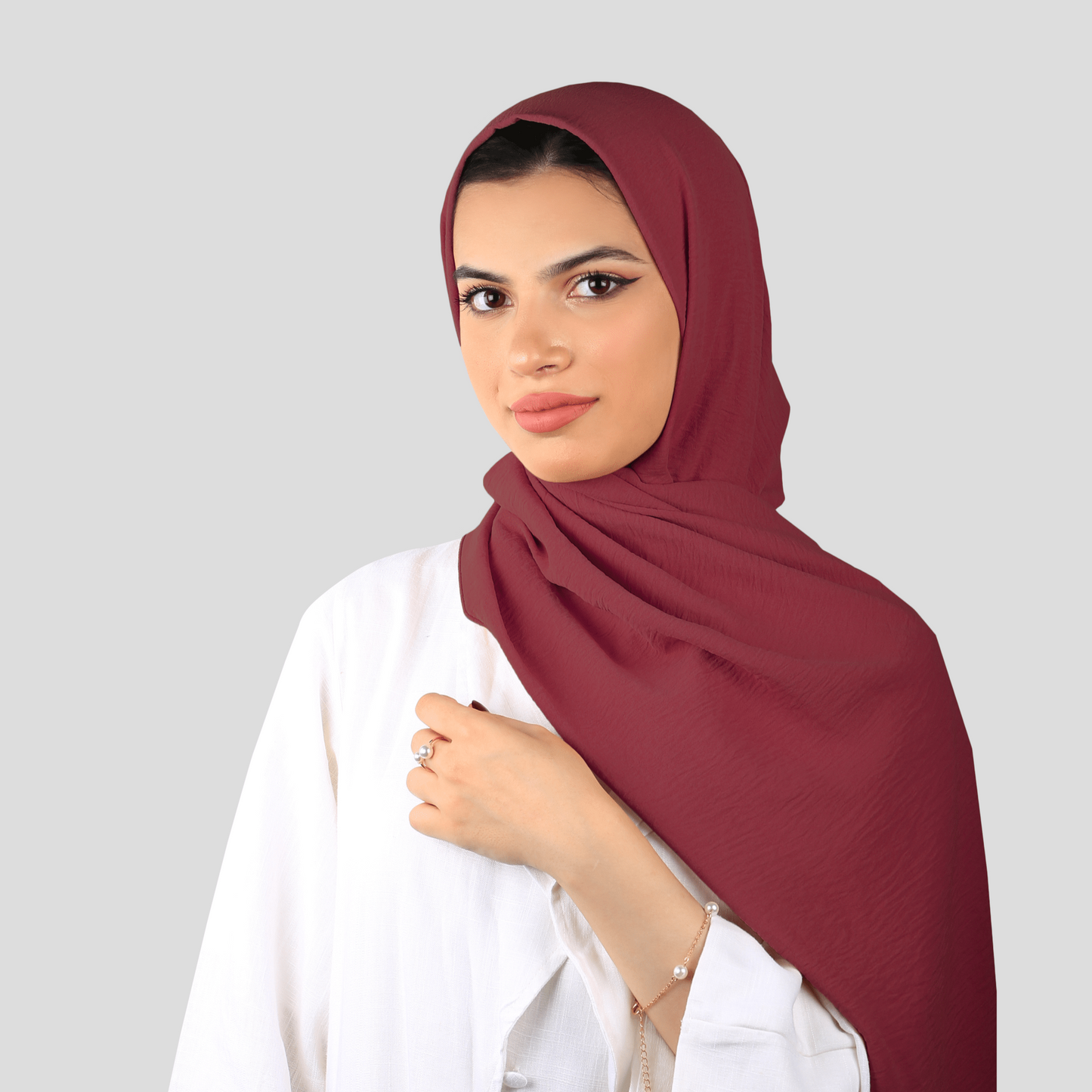 PREMIUM JAZZ CREPE HIJAB - MAROON