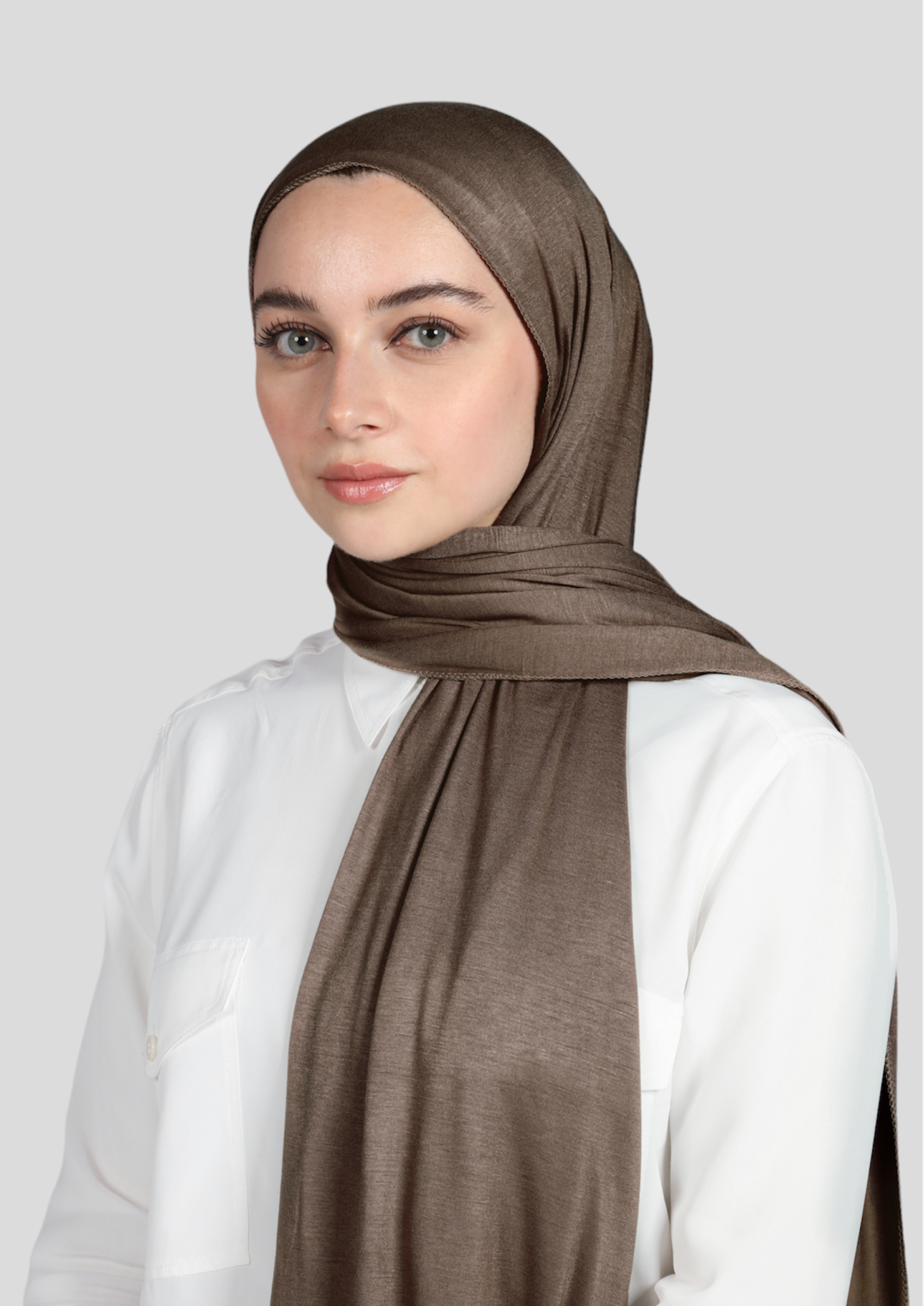 Ash Grey- Premium Ribbed Jersey Hijab