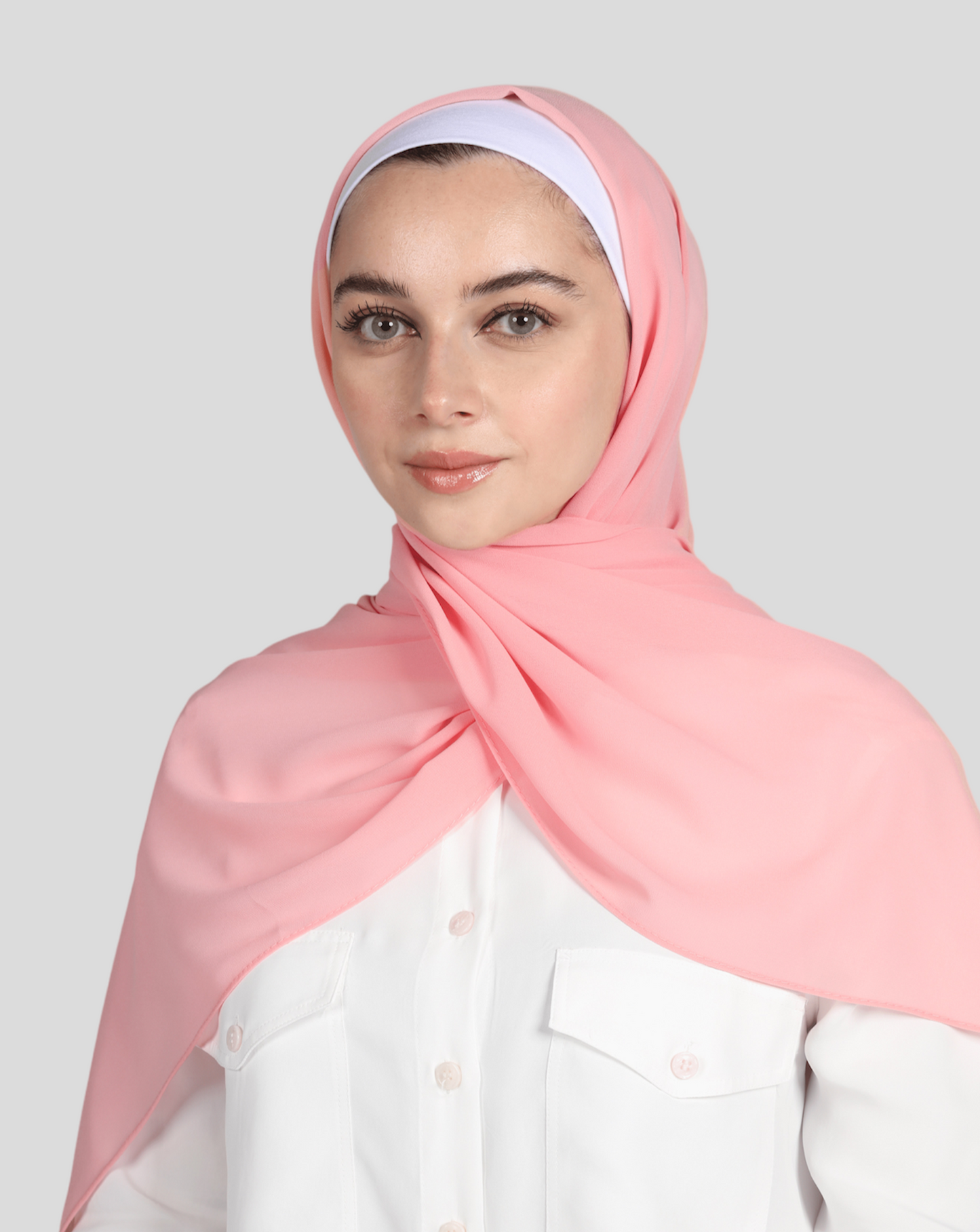 PREMIUM CHIFFON HIJAB - PEACHY