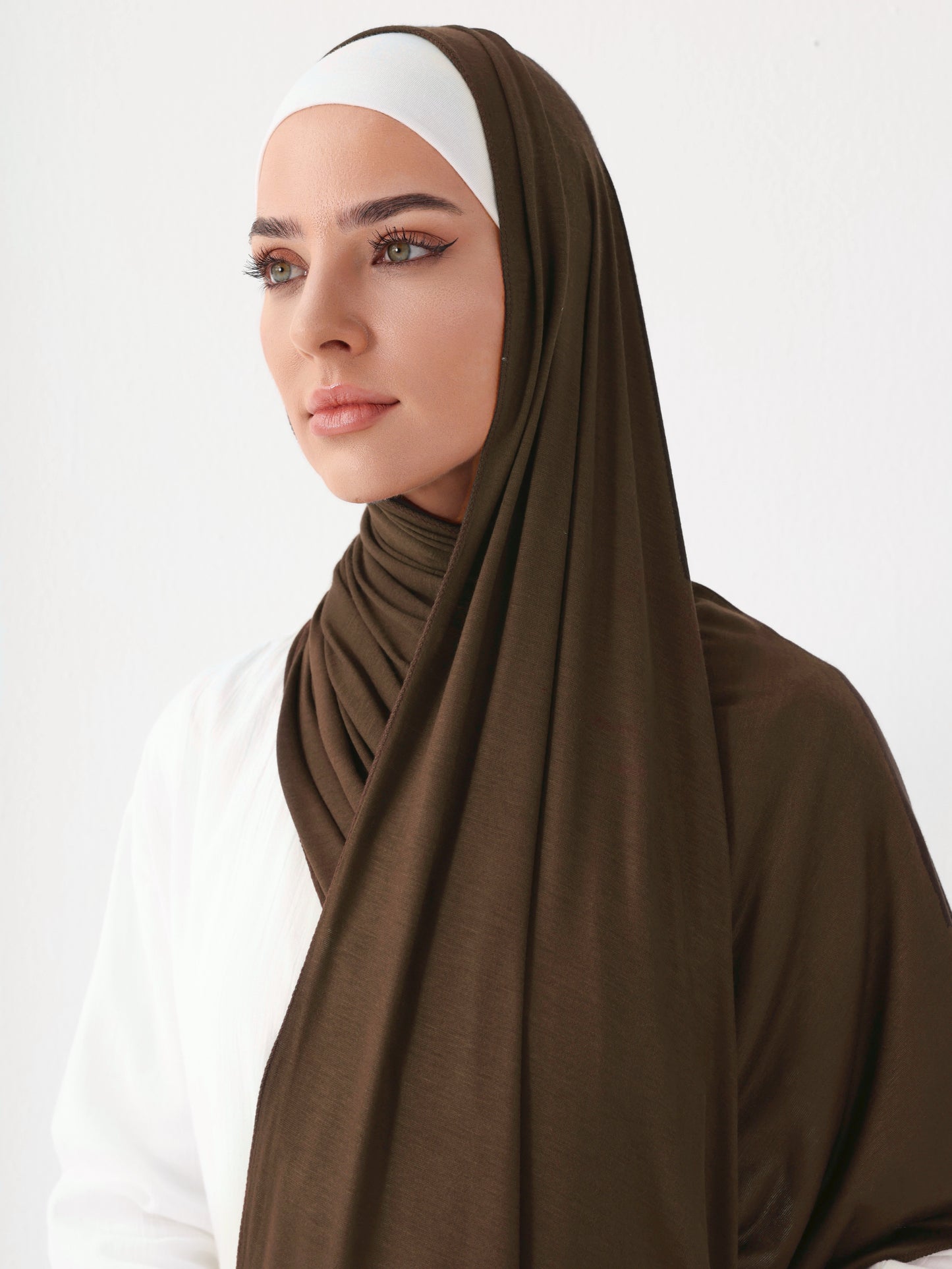 PREMIUM JERSEY HIJAB - DARK CHOCOLATE