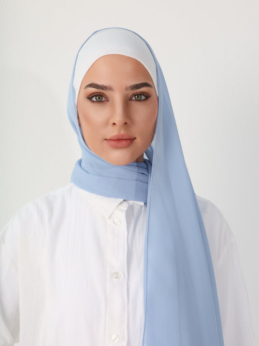 PREMIUM CHIFFON HIJAB - BABY BLUE