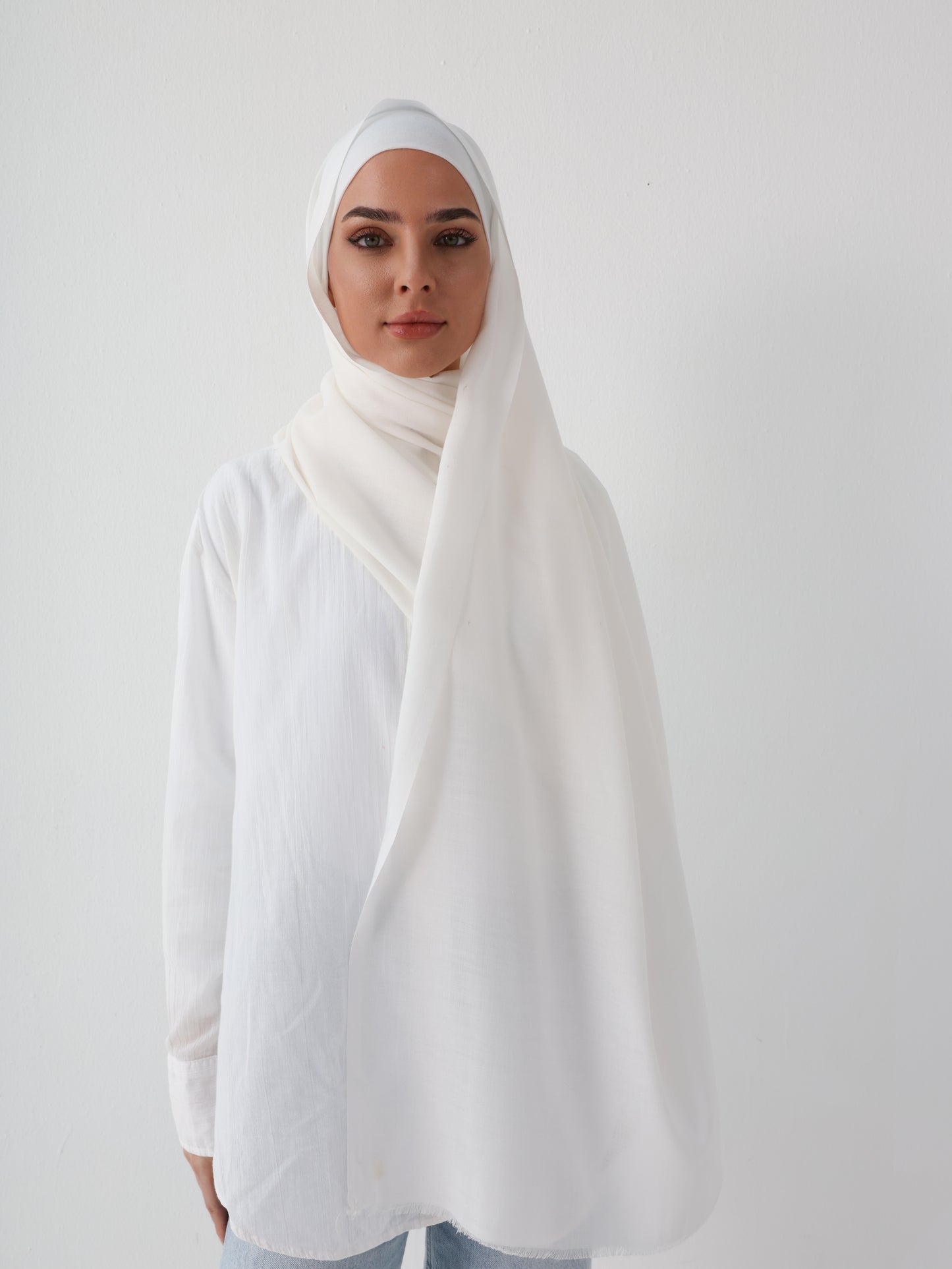 PREMIUM COTTON HIJAB - WHITE