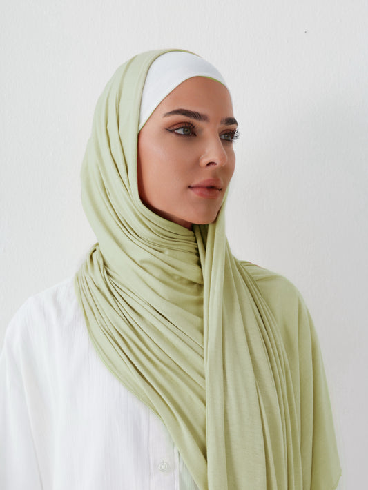 PREMIUM JERSEY HIJAB - PASTEL GREEN