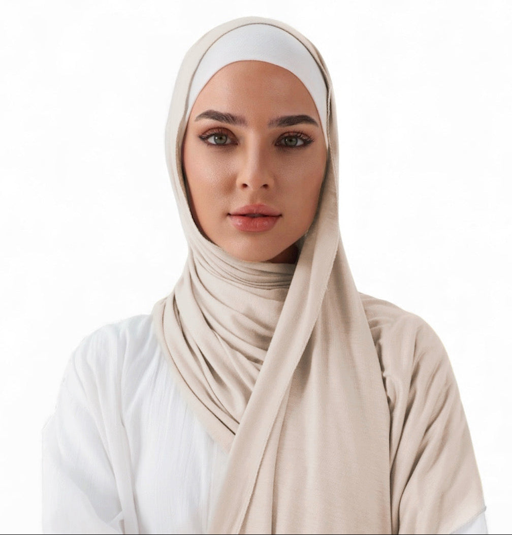 PREMIUM JERSEY HIJAB - TAN