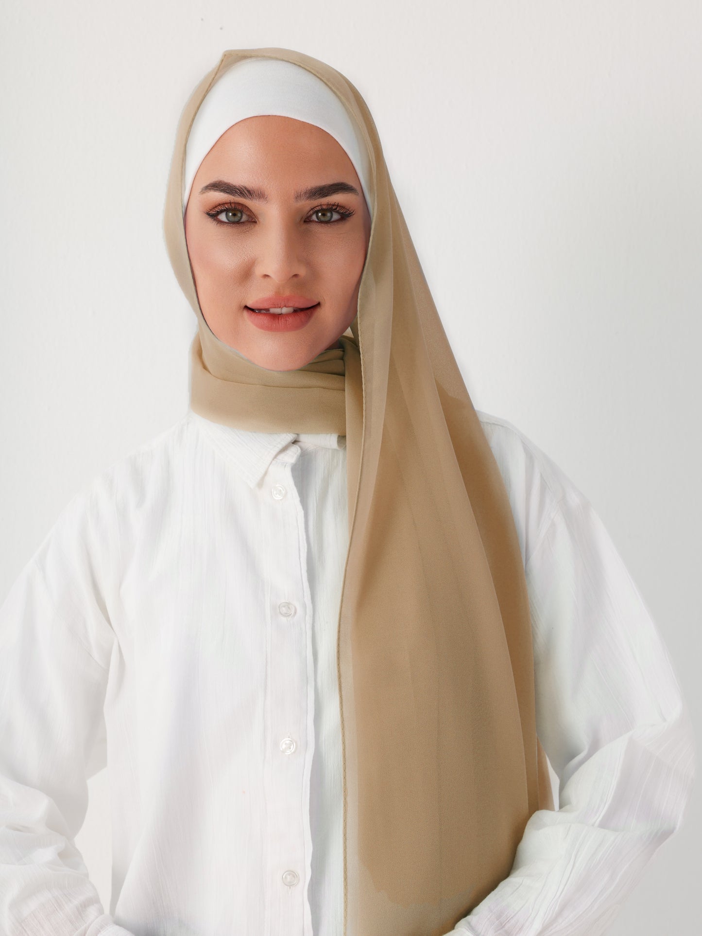 PREMIUM CHIFFON HIJAB - BRITISH TAN