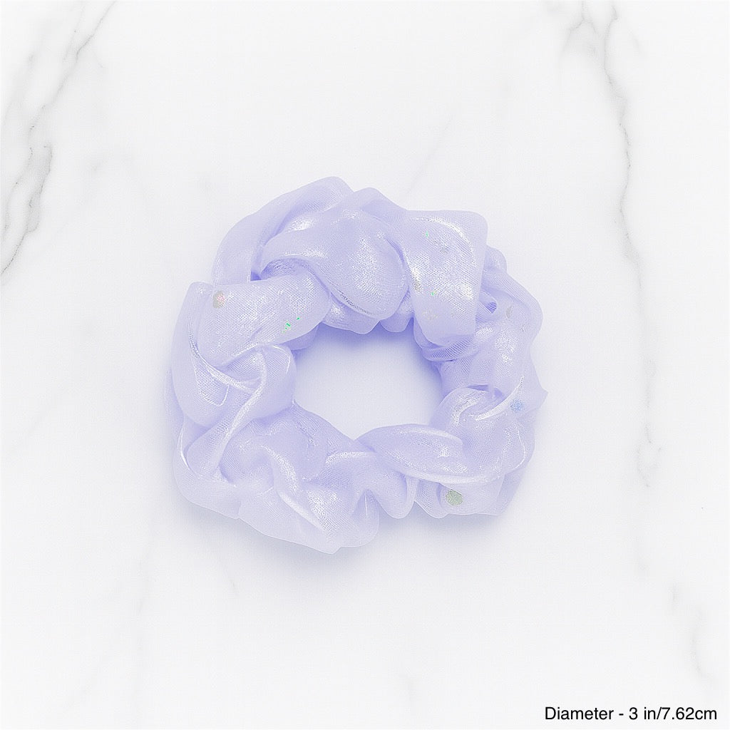 TWINKLE ORGANZA SCRUNCHIE - LILAC