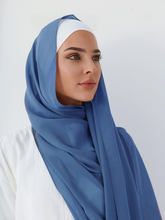 PREMIUM CHIFFON HIJAB - DENIM