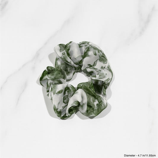 AUTUMN WHISPER SCRUNCHIE - MOSS GREEN