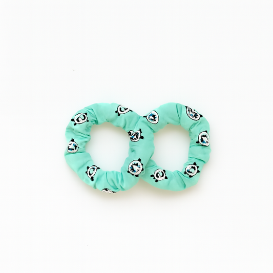 2 PCS PANDA PAW HAIR BANDS - GREEN