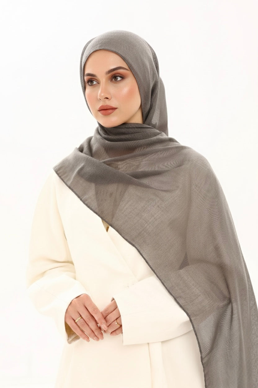 VISCOSE HIJAB - GREY