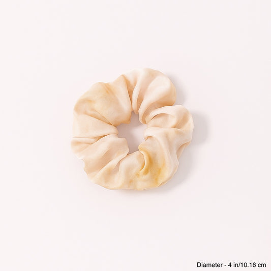 TIE-DYE SILK SCRUNCHIE - MELON