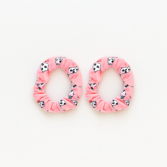 2 PCS PANDA PAW HAIR BANDS - PINK