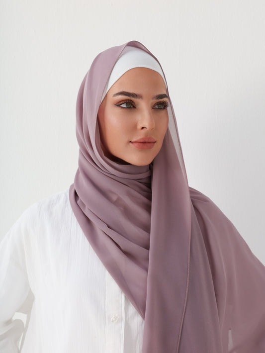 PREMIUM CHIFFON HIJAB - DUSTY ROSE