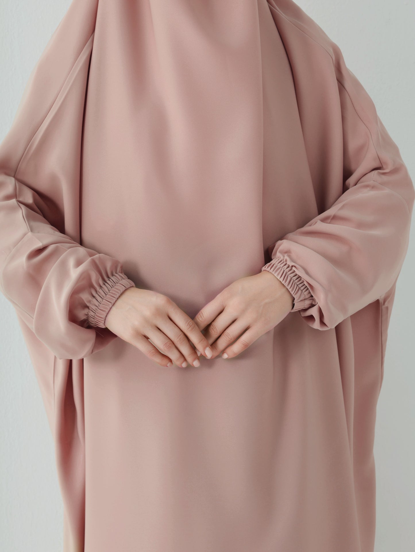 2 PC JILBAB/ PRAYER SET + FREE NIQAB - NUDE