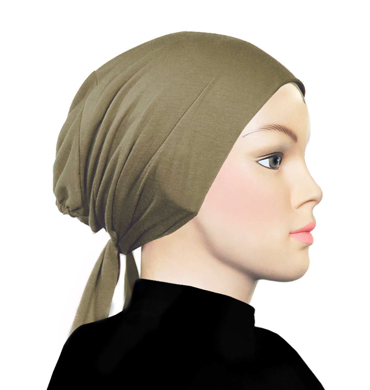 PURE COTTON TIE-BACK UNDERCAP - THYME