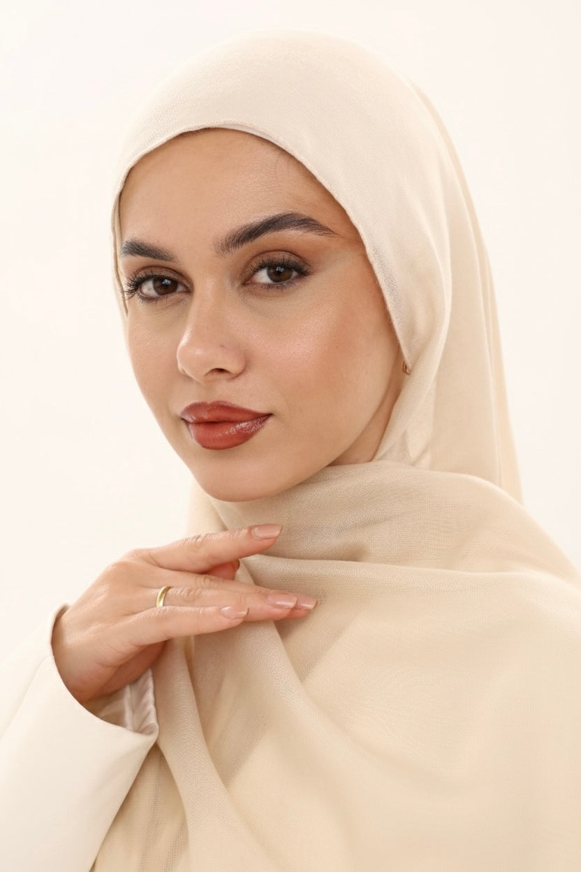 VISCOSE HIJAB - CREAM