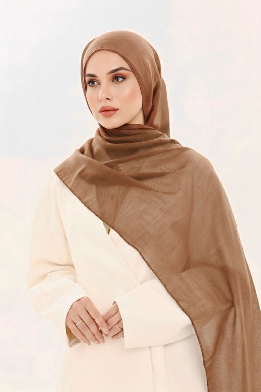 VISCOSE HIJAB - CARAMEL