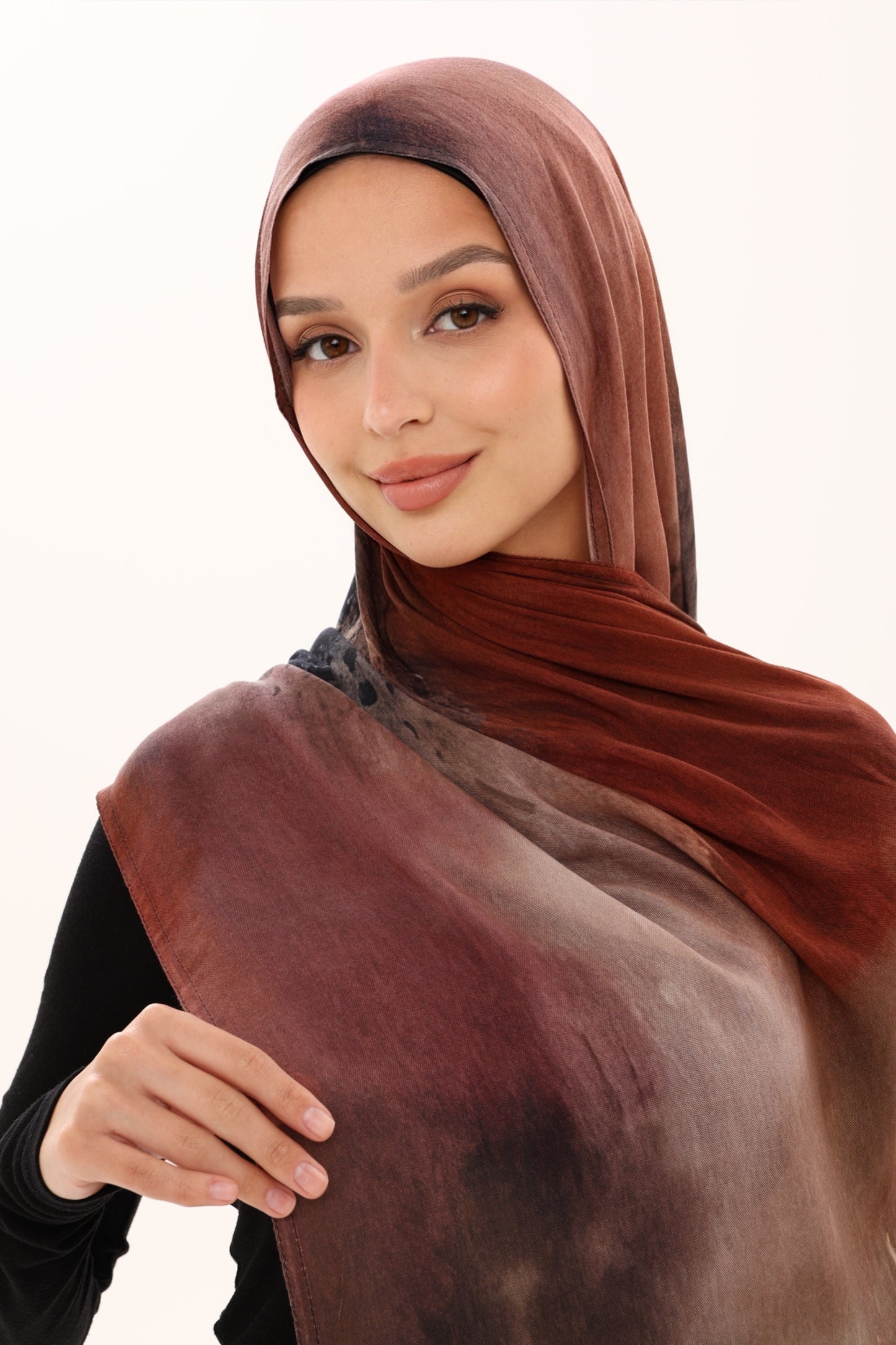 PRINTED MODAL HIJAB - EARTH STONE