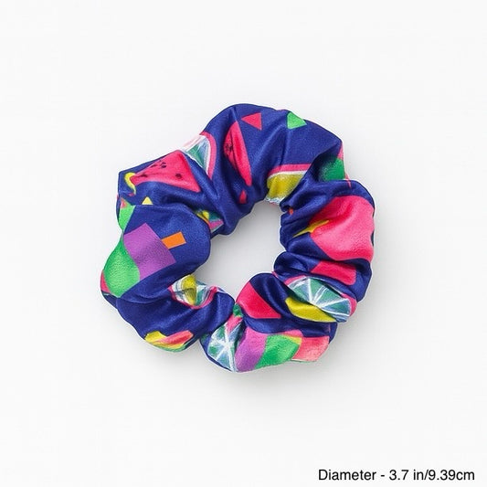 COLOR SPLASH SILK SCRUNCHIE - FRUIT POP