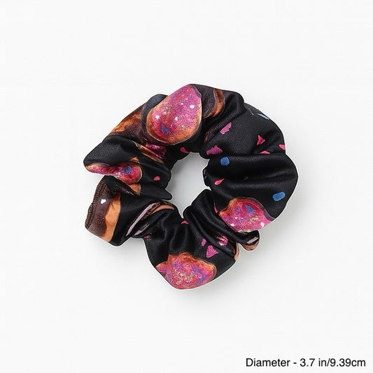 COLOR SPLASH SILK SCRUNCHIE - DONUT CRUSH