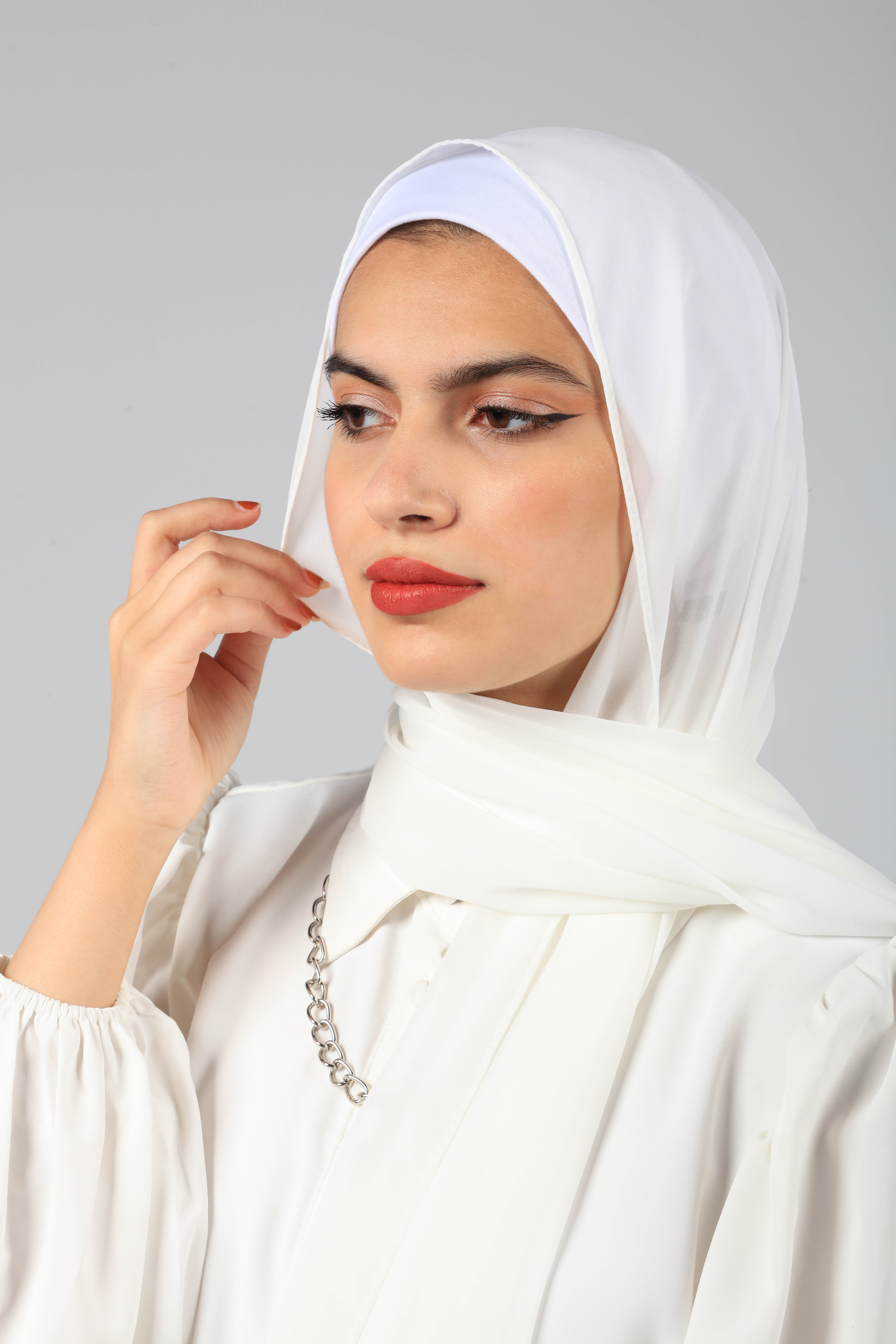 White hijab sales
