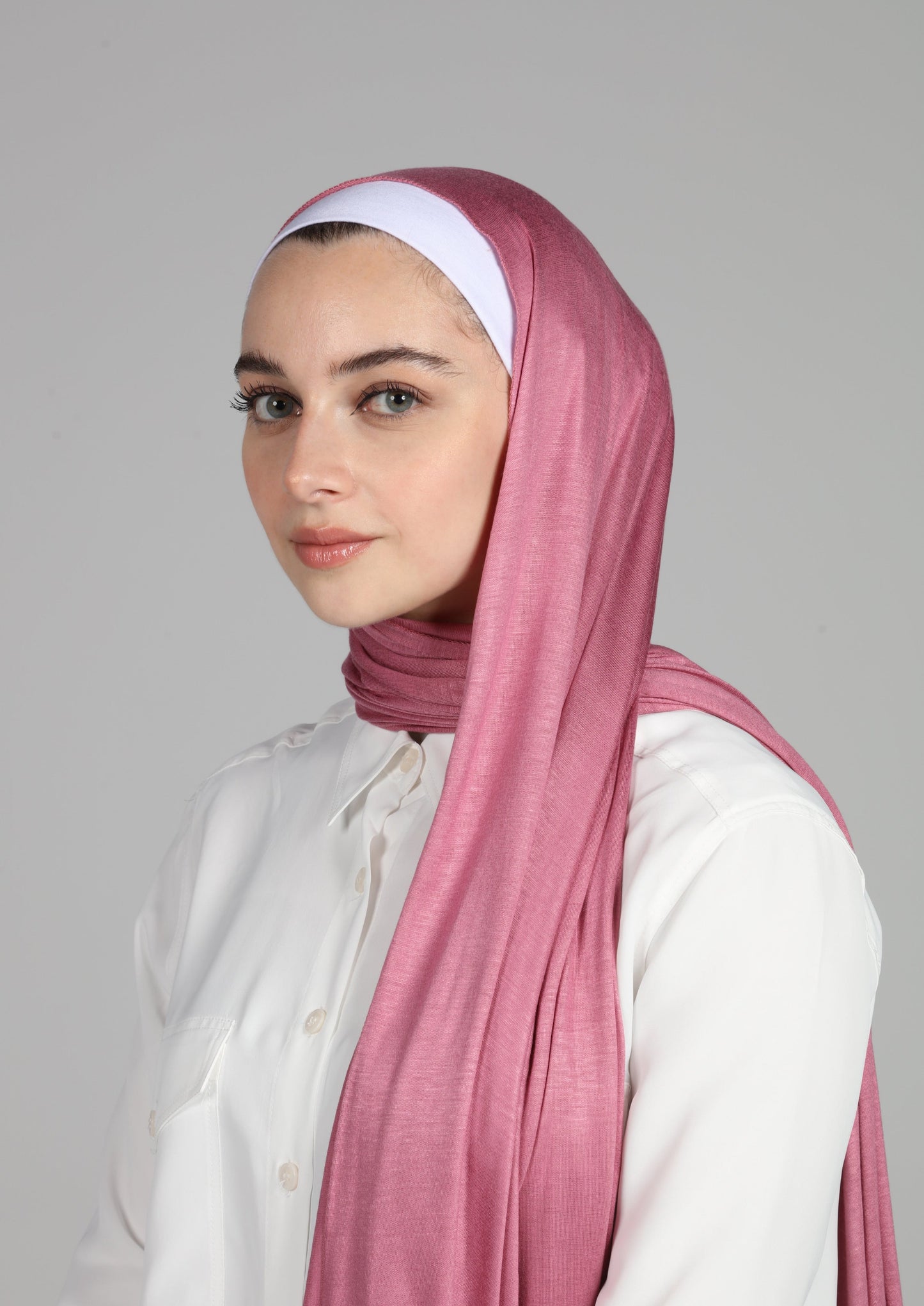 PREMIUM JERSEY HIJAB - PINK ROSE