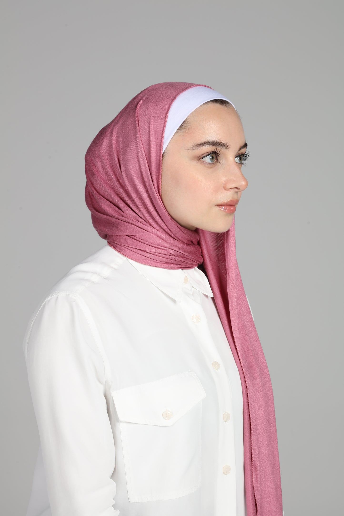 PREMIUM JERSEY HIJAB - PINK ROSE