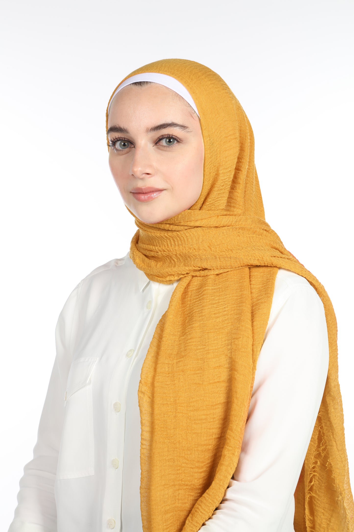 CRINKLE COTTON HIJAB - MANGO
