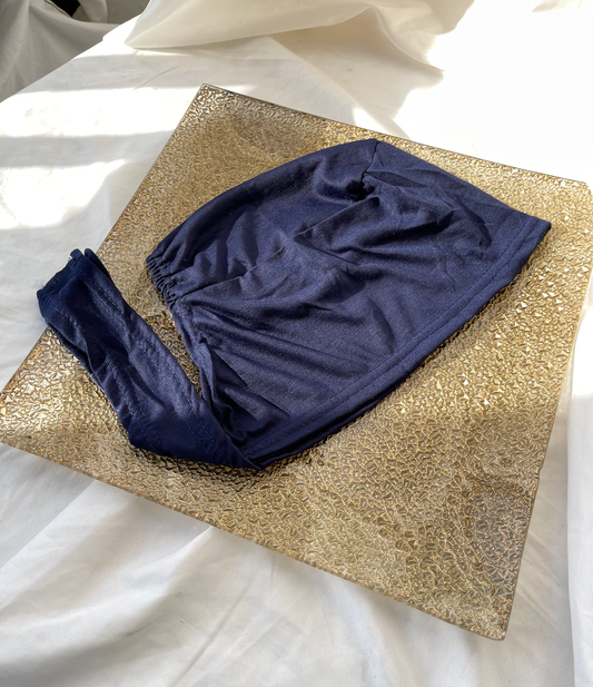 TIE BACK UNDERCAP - NAVY BLUE